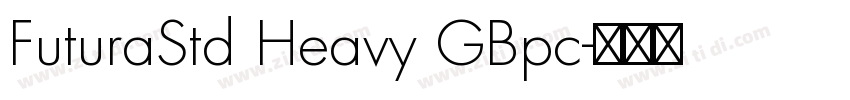 FuturaStd Heavy GBpc字体转换